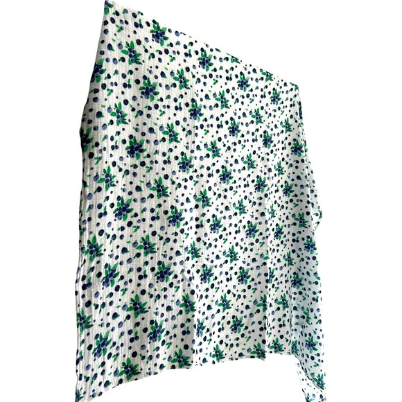 Little Unicorn Cotton Muslin Single Newborn Swaddle Organic- Blueberry Print - Picture 2 of 9